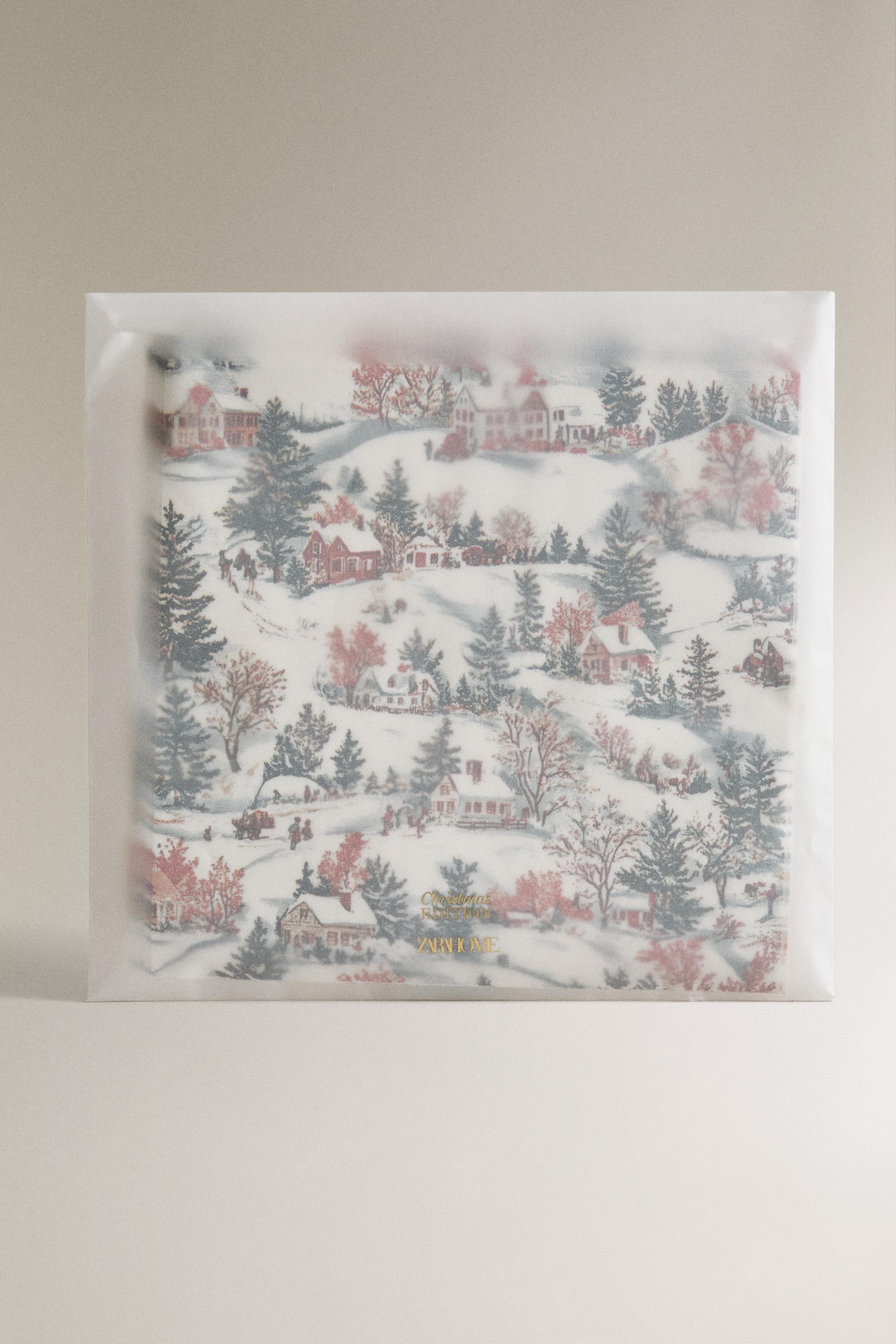 SET OF CHRISTMAS VILLAGE PAPER NAPKINS (SET OF 20)